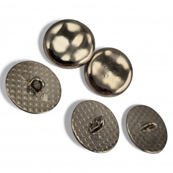 slightly wavy shiny Footed Button, Jacket Button 20 mm - 32 size E 1966