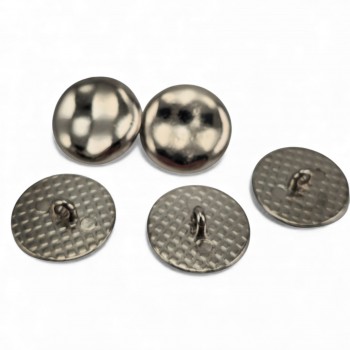 slightly wavy shiny Footed Button, Jacket Button 20 mm - 32 size E 1966