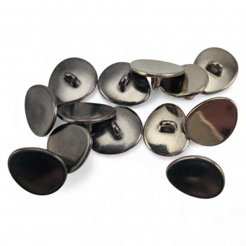 Oval Domed Jacket Button 15 mm x 13 mm E 2076