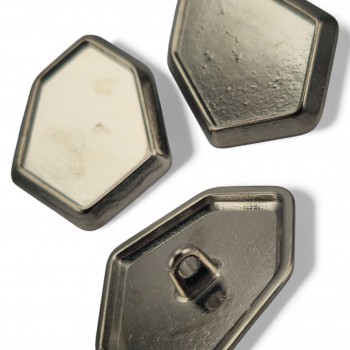 Footed button Pentagonal Shaped Jacket Button 28 mm x 22 mm - 44 size E 2139