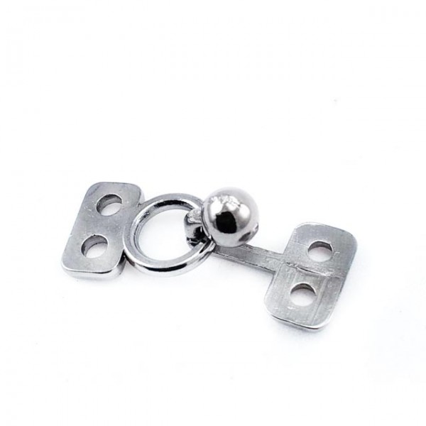 Frog fastening - 10 mm hook-and-eye fastener E 1879