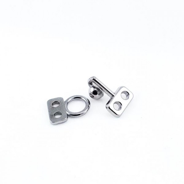 Frog fastening - 10 mm hook-and-eye fastener E 1879