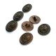 15 mm - 24 L Ship Anchor Logo Metal Shank Button E 1930