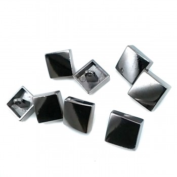 15 mm  Shank Button Diamond Shape - Zinc Alloy   B 128