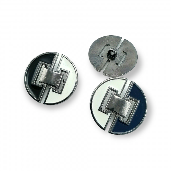 30 mm - 48 L Enamel Coat and Leather Coat Button B 58
