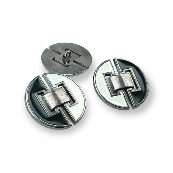 30 mm - 48 L Enamel Coat and Leather Coat Button B 58