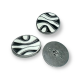 28 mm 44 L Enameled Line Pattern Shank Button For Clothes Metal B 83