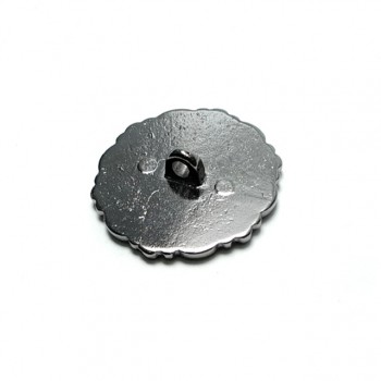 28 mm - 46 L Metal Shank Button - With Rhinestone  B 99