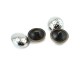 Dotted 20 mm Footed metal button - 33 lignes E 1022