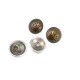 Dotted 20 mm Footed metal button - 33 lignes E 1022