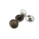 Embroidered Footed Metal Button E 1033 Small 15 mm - 24 size E 1034