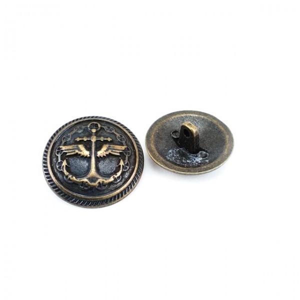 23 mm 36 L Ship Anchor Logo Coat and Blazer Button E 1036