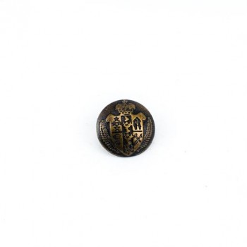 Medieval Patterned Metal Foot Button (E 1051 Large) 20 mm - 34 size E 1268