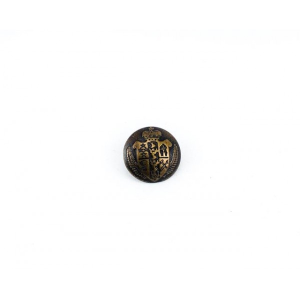 Orta Çağ Desenli Metal Ayaklı Düğme ( E 1051 Büyüğü ) 20 mm - 34 boy E 1268