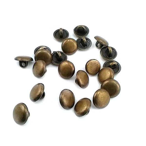 10 mm 16 Size Plain Button Metal E 1070