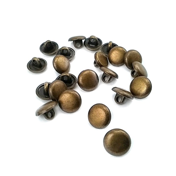 10 mm 16 Size Plain Button Metal E 1070