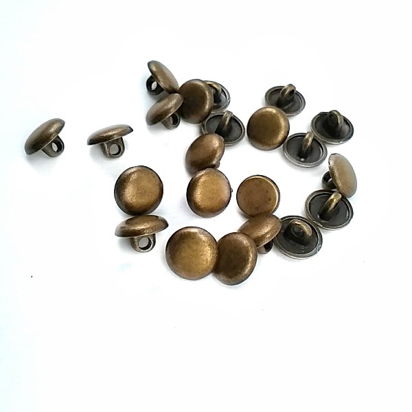 10 mm 16 Size Plain Button Metal E 1070