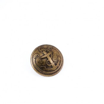 17 mm - 27 length Ship Anchor Design Metal Foot Button E 1071