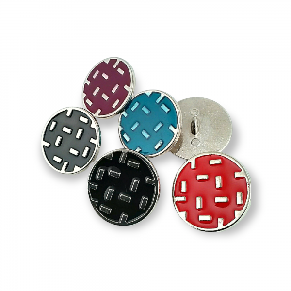 25 mm - 40 L Coat and Jacket Shank Button Metal Button Enameled E 1078