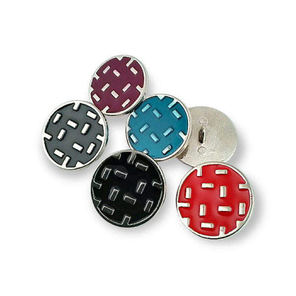 25 mm - 40 L Coat and Jacket Shank Button Metal Button Enameled E 1078