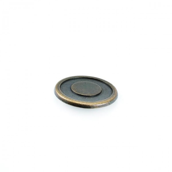 Enamelled coat and leather coat shank button 33 mm - 53 L - E 1085
