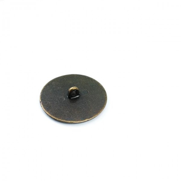 Enamelled coat and leather coat shank button 33 mm - 53 L - E 1085