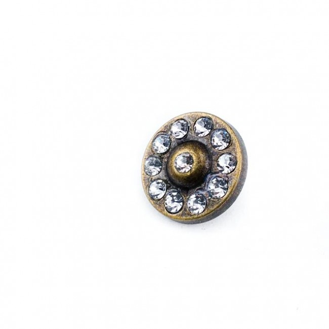 Taşlı alttan dikme düğme 17 mm - 27 boy E 1088 Taşlı alttan dikme düğme 17 mm - 27 boy E 1088