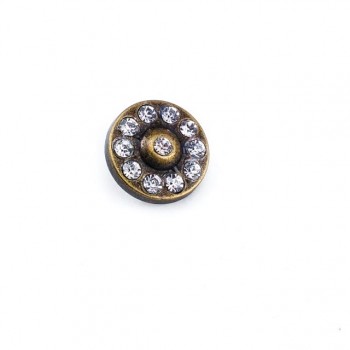 Stoned bottom button 17 mm - 27 size E 1088
