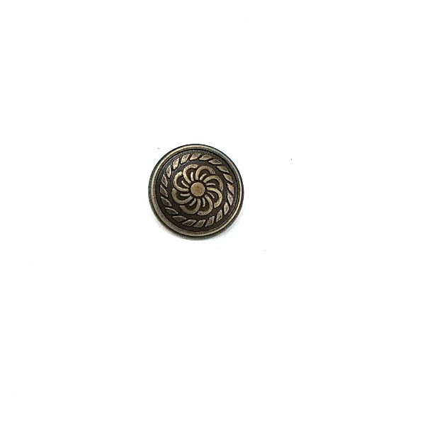 Patterned Metal Foot Button 20 mm - 34 size E 111