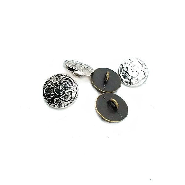 14 mm - 22 length Patterned sew-on button E 1124