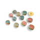 14 x 14 mm Enamel Shank Button Aesthetic Zamak Button E 1129