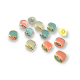 14 x 14 mm Enamel Shank Button Aesthetic Zamak Button E 1129