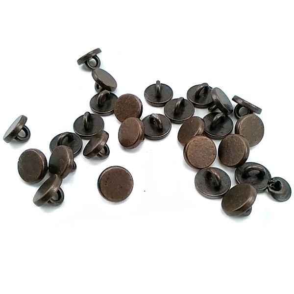 9 mm - 14 L Metal Flat Shank Button E 1130