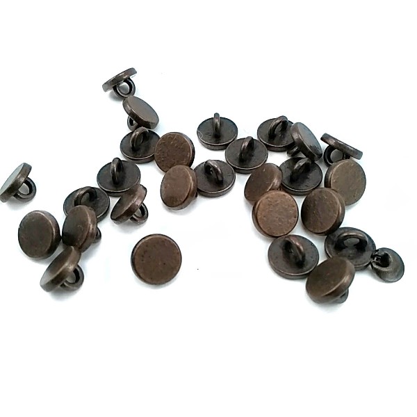 9 mm - 14 L Metal Flat Shank Button E 1130