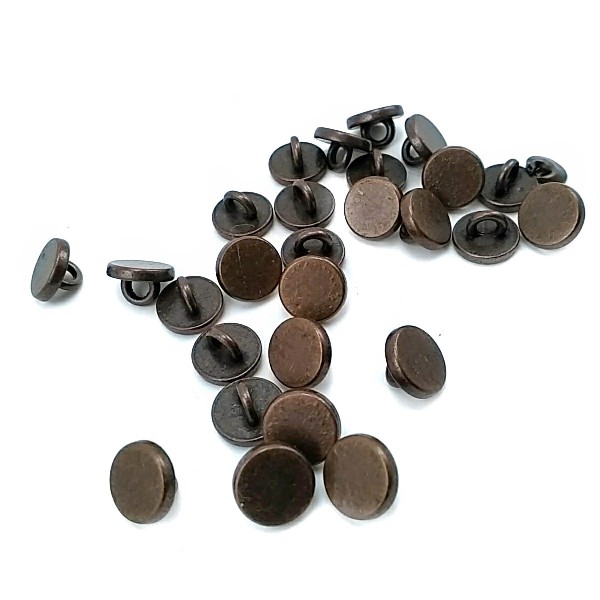 9 mm - 14 L Metal Flat Shank Button E 1130