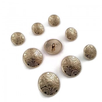 Blazer Jacket Button Set of 12 pcs Motif Patterned E 17 SET48