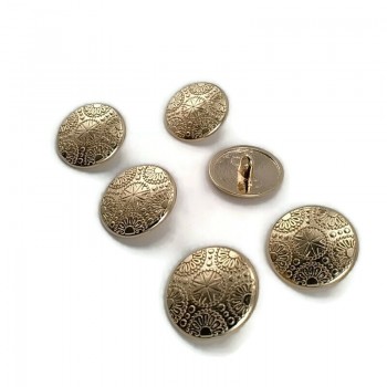 20 mm - 32 L Blazer Jacket Button (Set of 6) Motif  Patterned E 115 SET6