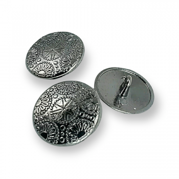 20 mm - 32 boy Motif Desenli Alttan Dikme Metal Düğme E 115