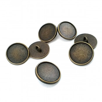 20 mm - 31 size Unformed Button with Metal Foot E 1155