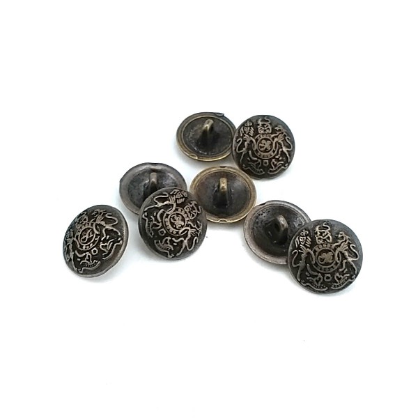 19 mm - 30 size Patterned Button with Metal Leg E 1158
