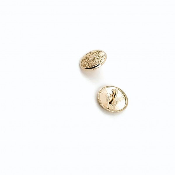 15 mm - 24 L Gold plated Cufflink Shank Button Motif Patterned E 116 G