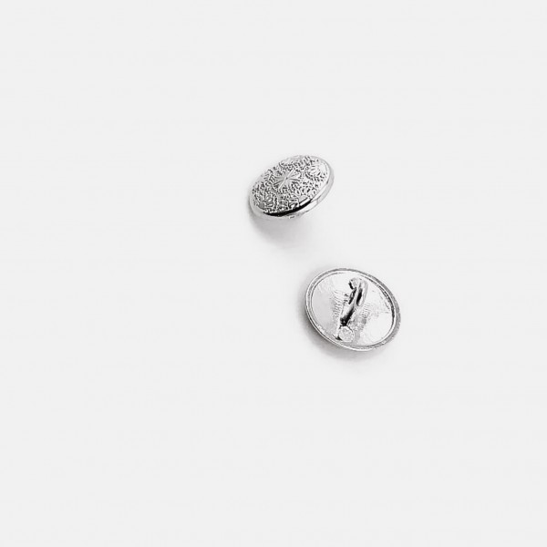 15 mm - 24 L Metal Cufflinks Shank Button Motif Patterned E 116