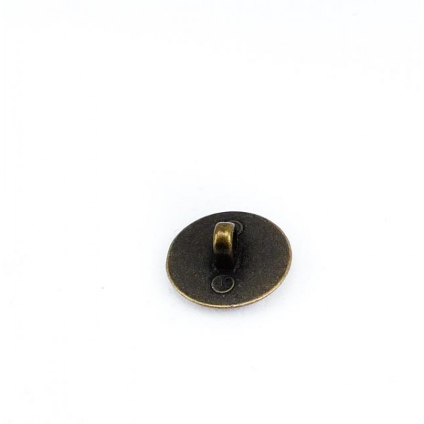 17 mm - 28 L Slightly Curved Metal Shank Button E 1196