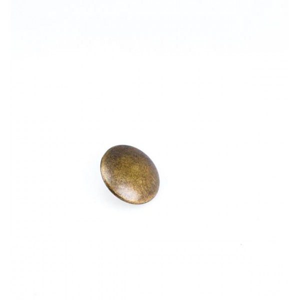 17 mm - 28 L Slightly Curved Metal Shank Button E 1196