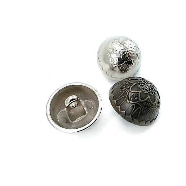 Flower Pattern Footed Button 20 mm - 34 size E 12