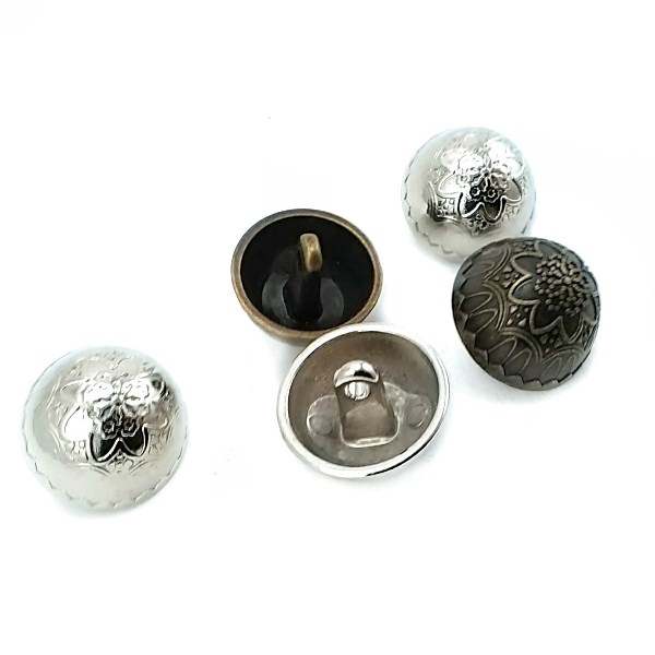 Flower Pattern Footed Button 20 mm - 34 size E 12