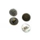 Patterned Metal Foot Button 15 mm - 24 size E 122