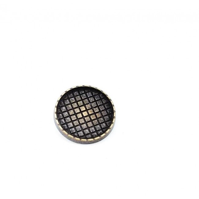 20 mm 33 Boy Kare Desenli Ayaklı Düğme Metal E 1236 20 mm 33 Boy Kare Desenli Ayaklı Düğme Metal E 1236