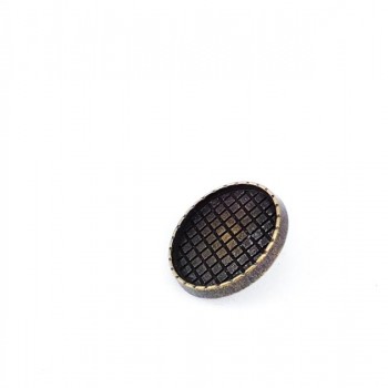 20 mm 33 Size Square Patterned Button with Foot Metal E 1236
