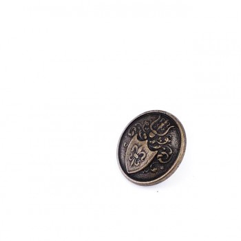 19 mm Footed metal button pattern - 32 lignes E 1251